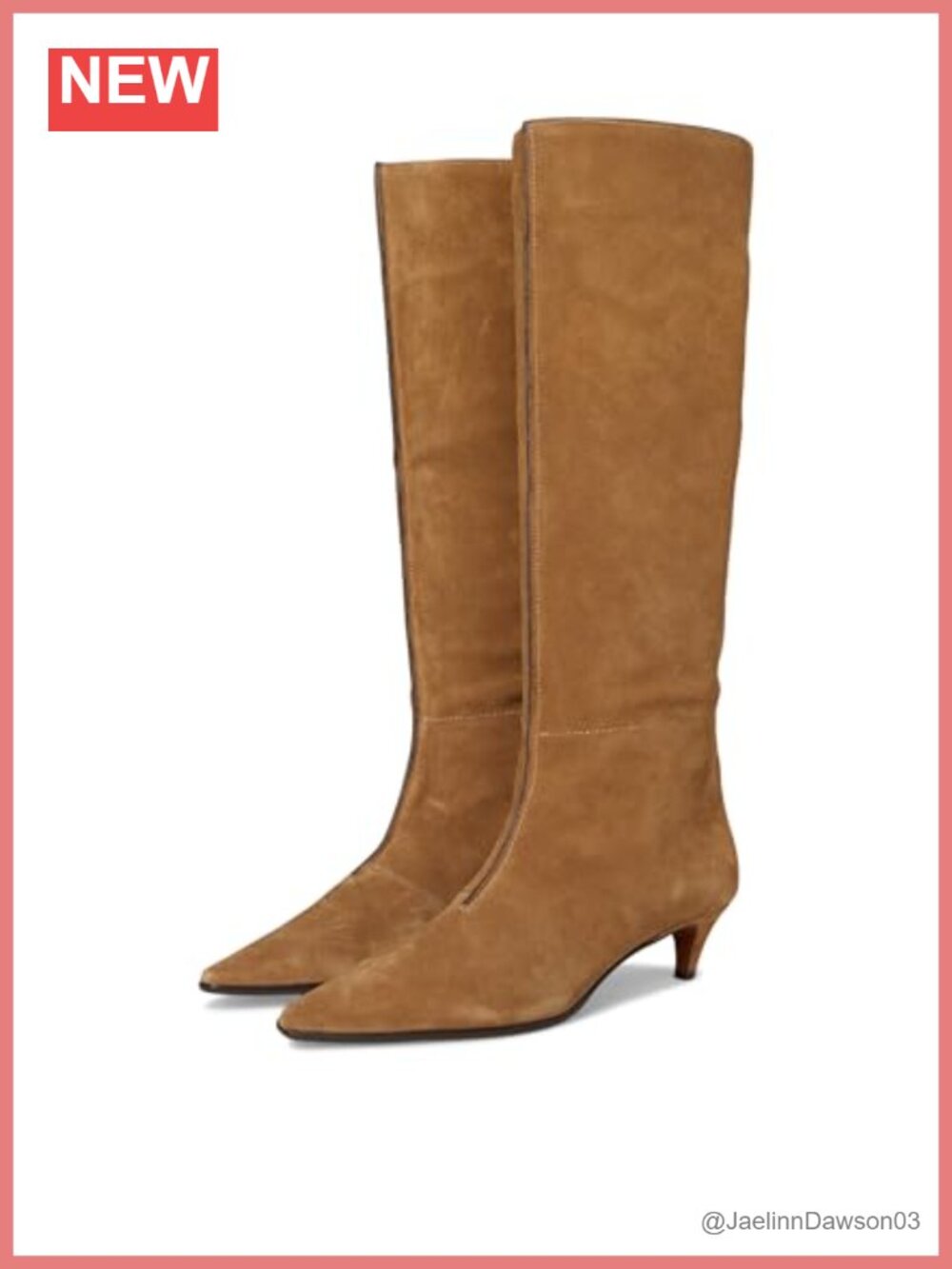Madewell The Emilie Tall Boot in Suede Size ? Knee High Kitten Heel Leather